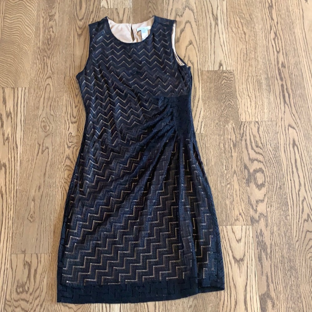 Laundry by Design black & gold dress size 14